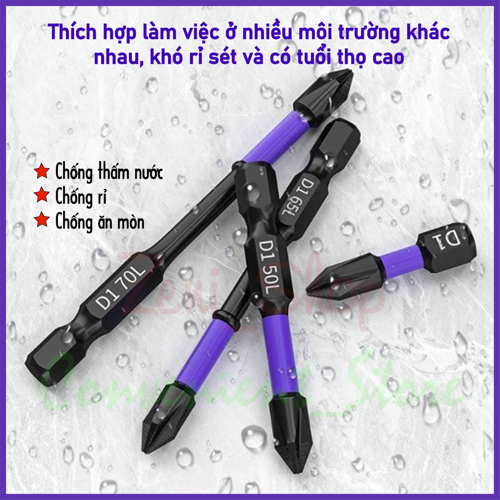 Mũi vít  từ tính THÉP RÈN CHỐNG SỐC S2 loại PH2 chuôi 6.35mm