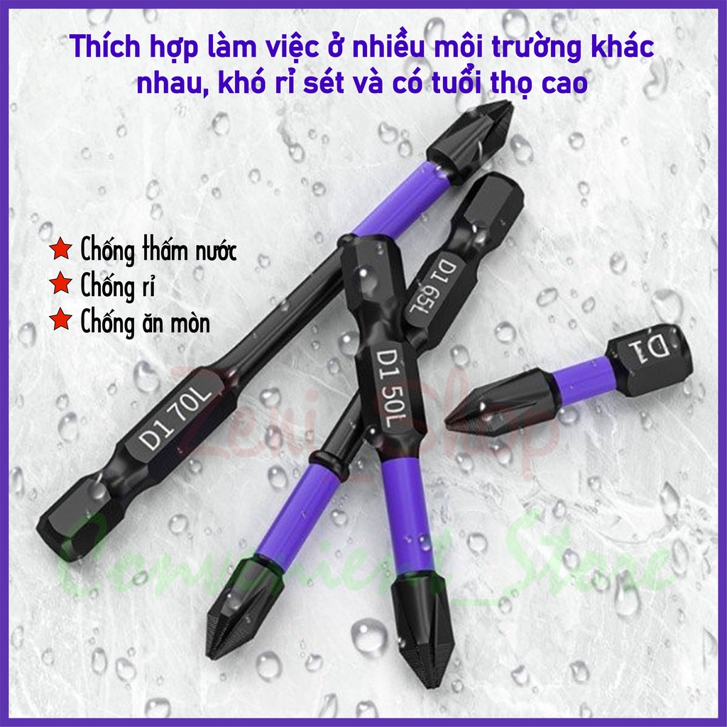 Mũi vít  từ tính THÉP RÈN CHỐNG SỐC S2 loại PH2 chuôi 6.35mm (1/4 inch)