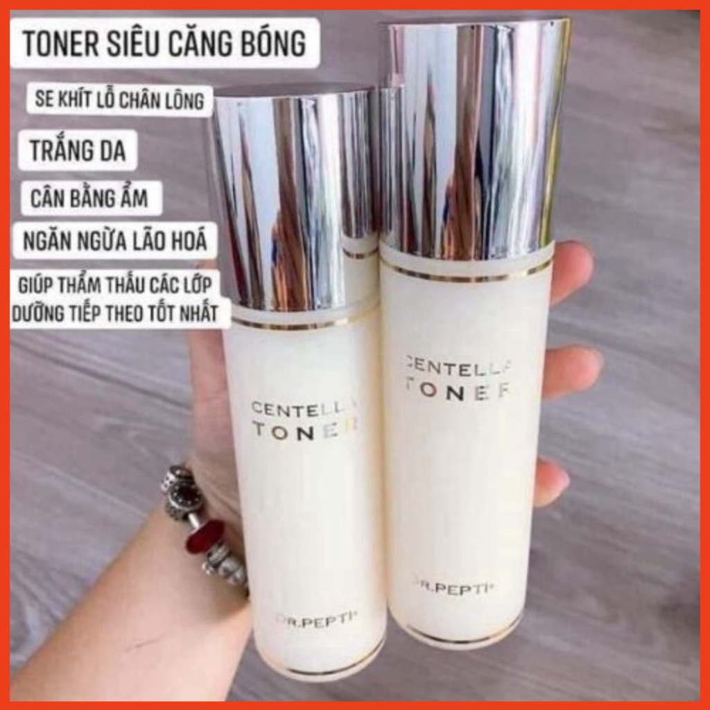 Nước Hoa Hồng Dưỡng Da Căng Bóng Dr.Pepti Centella Toner 180ml  MIT_Cosmetic
