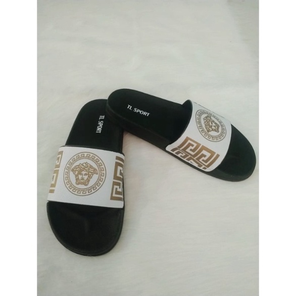 Dép quai ngang versace nam, dép lê versace nam. Dép unisex giá rẻ