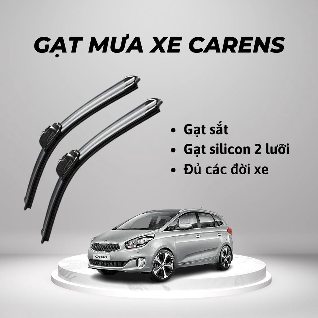 Gạt mưa ô tô xe Kia Carens cần gạt kính khung xương sắt lưỡi silicon, gạt zin nguyên bản theo xe
