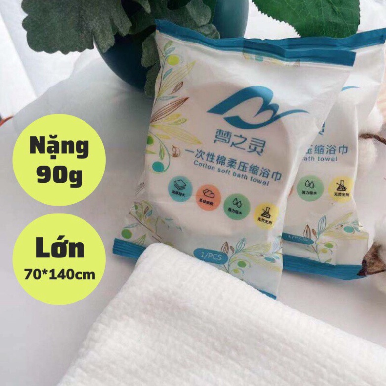 Khăn Tắm Nén Du Lịch 70x140cm Bằng Cotton Siêu Gọn và Tiện Lợi shoppp