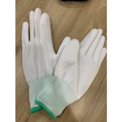 Set 10 Đôi Găng Tay Bảo Hộ Lao Động Sợi Poly Phủ PU Lòng Bàn Tay Hàng Đẹp Dày Dặn
