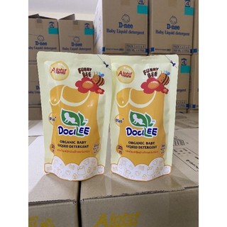 Nước giặt quần áo em bé 2in1 docilee organic túi 200ml - thái lan chính hãng
