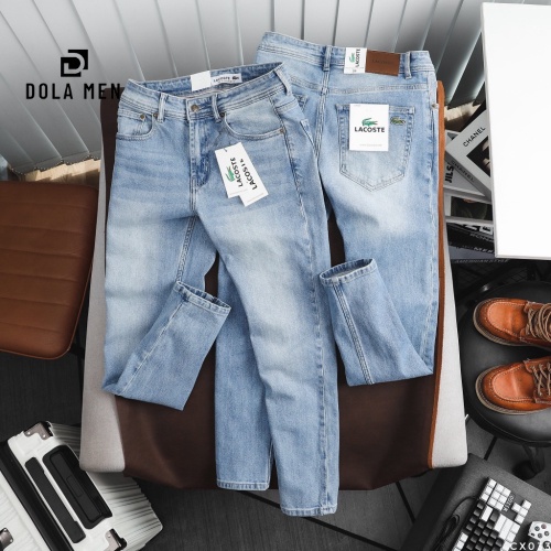 Quần Jean Nam LACOSTE XANH WAS SÁNG 2023 Tag Da Hàng Tết Đang onl Web Siêu Xịn Cao Cấp Dolamen