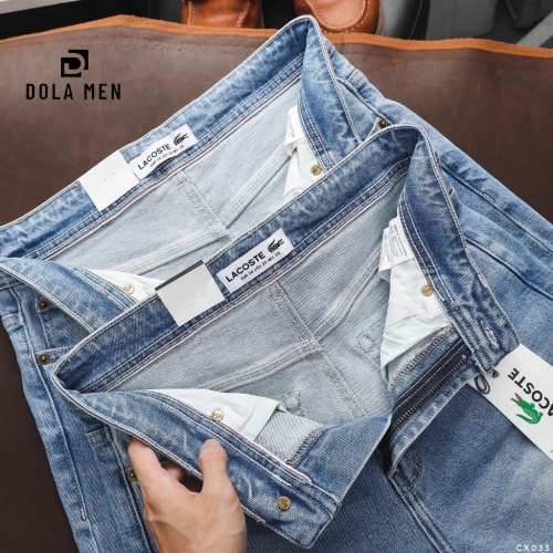 Quần Jean Nam LACOSTE XANH WAS SÁNG 2023 Tag Da Hàng Tết Đang onl Web Siêu Xịn Cao Cấp Dolamen
