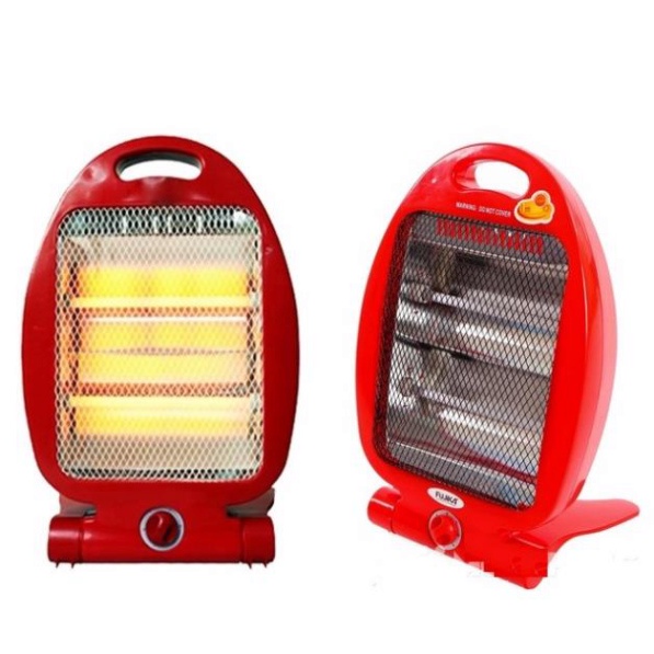 Quạt sưởi Đèn sưởi hồng ngoại hình cá 800w, có role an toàn