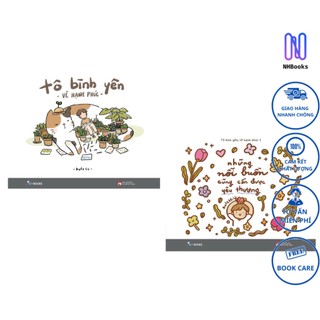 Sách - combo: tô bình yên vẽ hạnh phúc + những nỗi buồn cũng cần được yêu thương - nhbook - skybooks