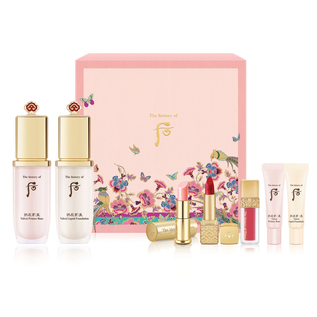 Bộ makeup kem lót và kem nền The history of Whoo Gongjinhyang Mi Velvet Duo Set