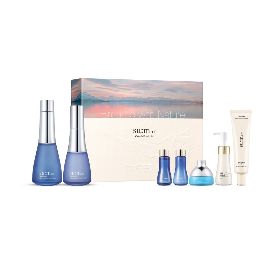 Bộ cấp nước dưỡng da căng mướt chuyên sâu Su:m37 Water-full Sepcial set 360ml