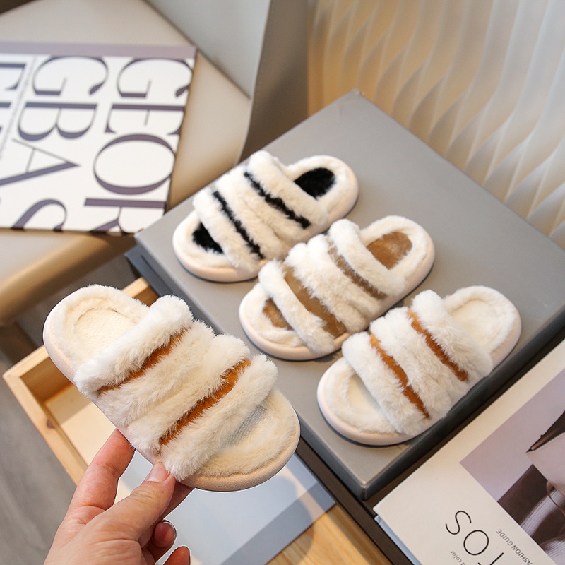 Dép Lê Phủ Lông Phong Cách Pháp Thời Trang Thu Đông Hàng Mới 2023 Dành Cho Bạn Nữ