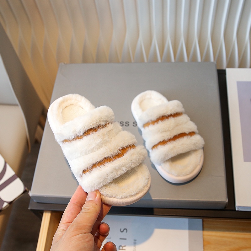 Dép Lê Phủ Lông Phong Cách Pháp Thời Trang Thu Đông Hàng Mới 2023 Dành Cho Bạn Nữ