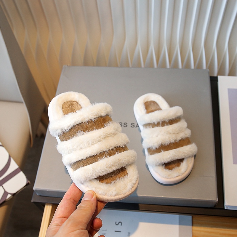 Dép Lê Phủ Lông Phong Cách Pháp Thời Trang Thu Đông Hàng Mới 2023 Dành Cho Bạn Nữ