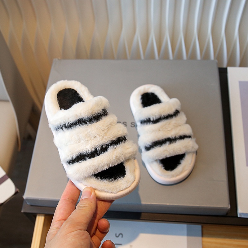 Dép Lê Phủ Lông Phong Cách Pháp Thời Trang Thu Đông Hàng Mới 2023 Dành Cho Bạn Nữ