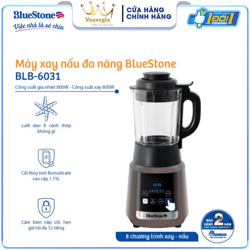 Máy Xay Nấu Đa Năng Bluestone BLB-6031 - Hàng Chính Hãng Bảo Hành 24 Tháng