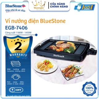 Bếp nướng bluestone egb-7406 - phủ men ceramic chống dính siêu bền - hàng chính hãng bảo hành 24 tháng