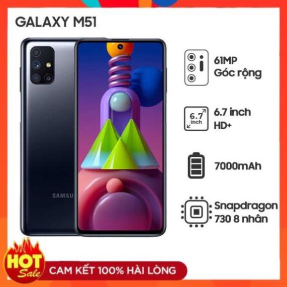 Điện Thoại Samsung Galaxy M51  - Hàng Chính Hãng Máy Mới 100% Nguyên Seal BH 12 Tháng