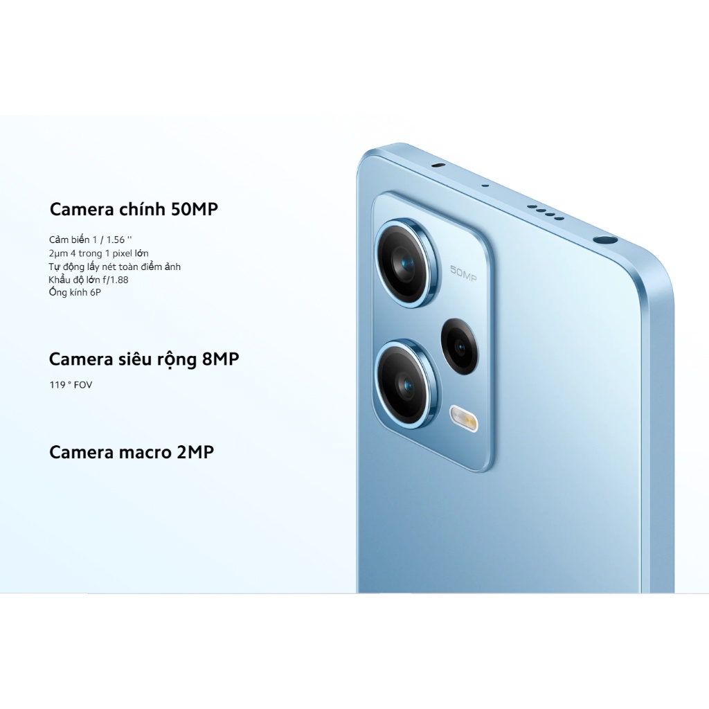 Điện Thoại Xiaomi Redmi Note 12 Pro 5G 8GB/256GB Chính Hãng - Chipset Dimensity 1080, Màn hình 120Hz