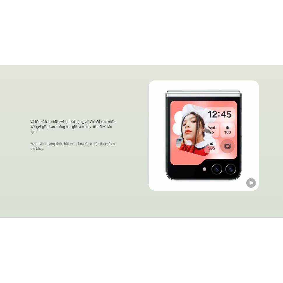 Điện Thoại Samsung Galaxy Z Flip5 5G 8GB/512GB Chính Hãng - Bảo hành độc quyền 2 năm tại Di Động Việt
