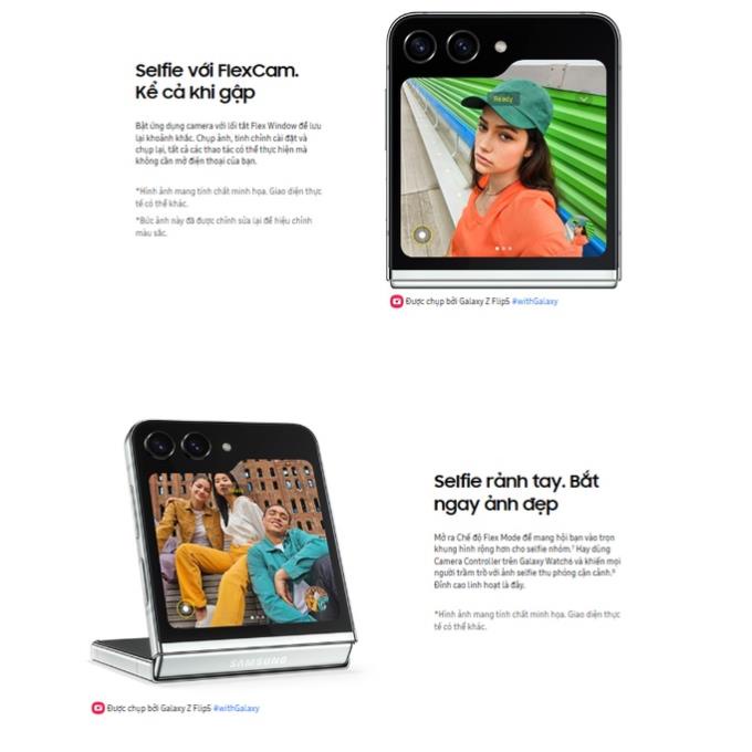 Điện Thoại Samsung Galaxy Z Flip5 5G 8GB/512GB Chính Hãng - Bảo hành độc quyền 2 năm tại Di Động Việt