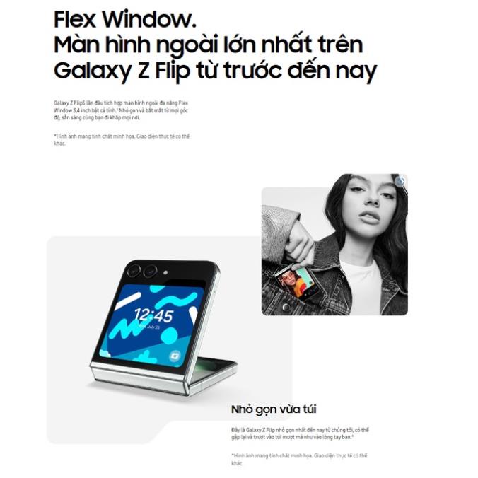 Điện Thoại Samsung Galaxy Z Flip5 5G 8GB/512GB Chính Hãng - Bảo hành độc quyền 2 năm tại Di Động Việt