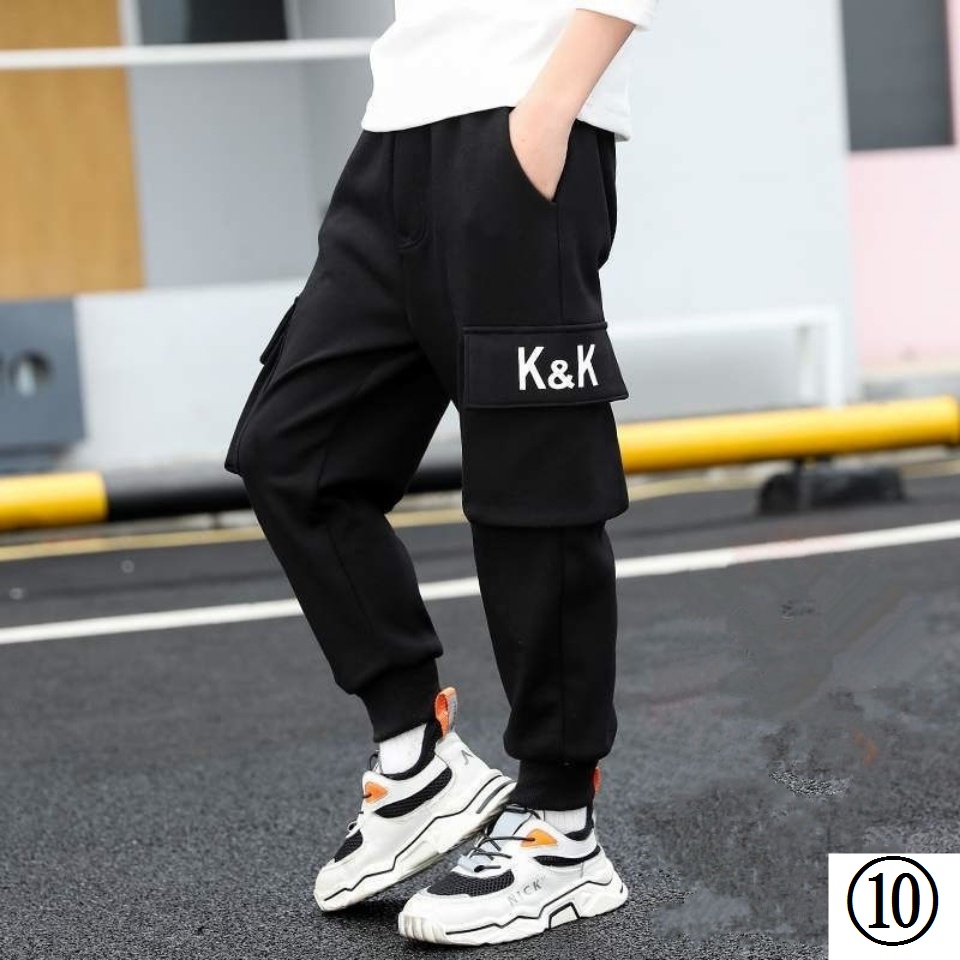 Quần Dài Thể Thao Bằng cotton Dày Dặn Phong Cách Hàn Quốc Thời Trang Cho Bé Trai