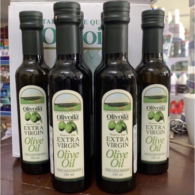 Dầu Oliu Olive nguyên chất Olivoila Extra Virgin 250ml