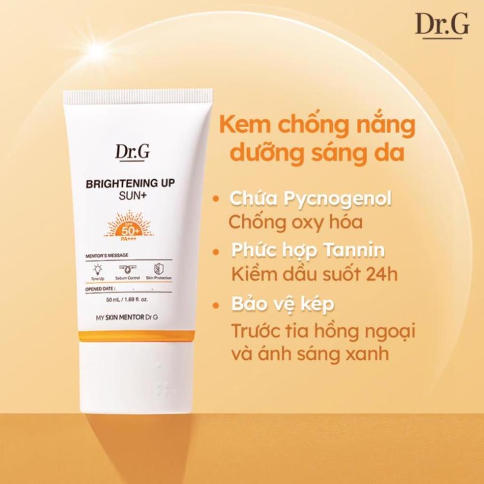 Kem chống nắng dưỡng sáng da Dr.G Brightening Up Sun+ SPF50+ PA+++ Tuýp 50ml