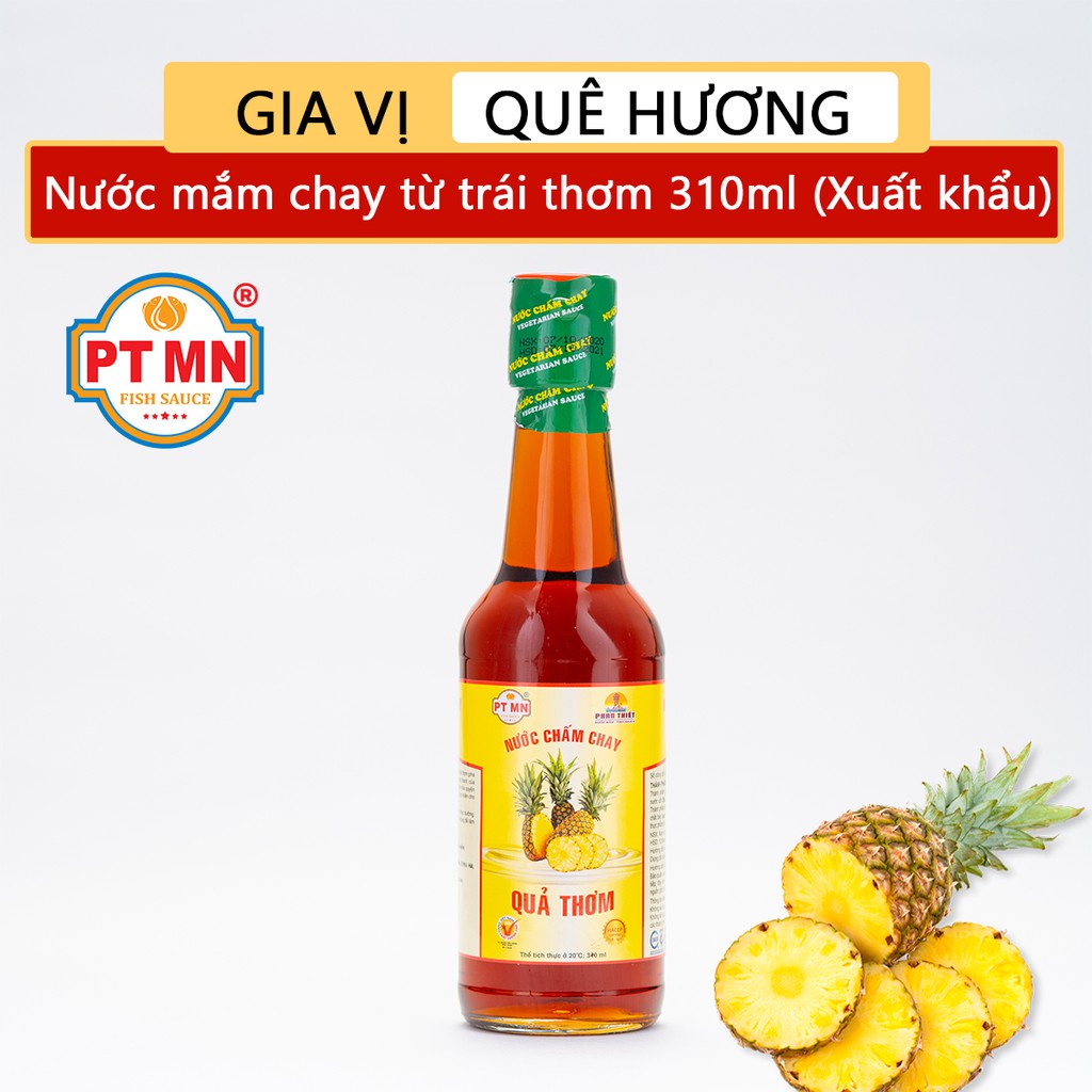 Nước Mắm Chay Phan Thiết Mũi Né Hảo Hạng Trái Thơm Xuất Khẩu 300ml GIA VỊ QUÊ HƯƠNG