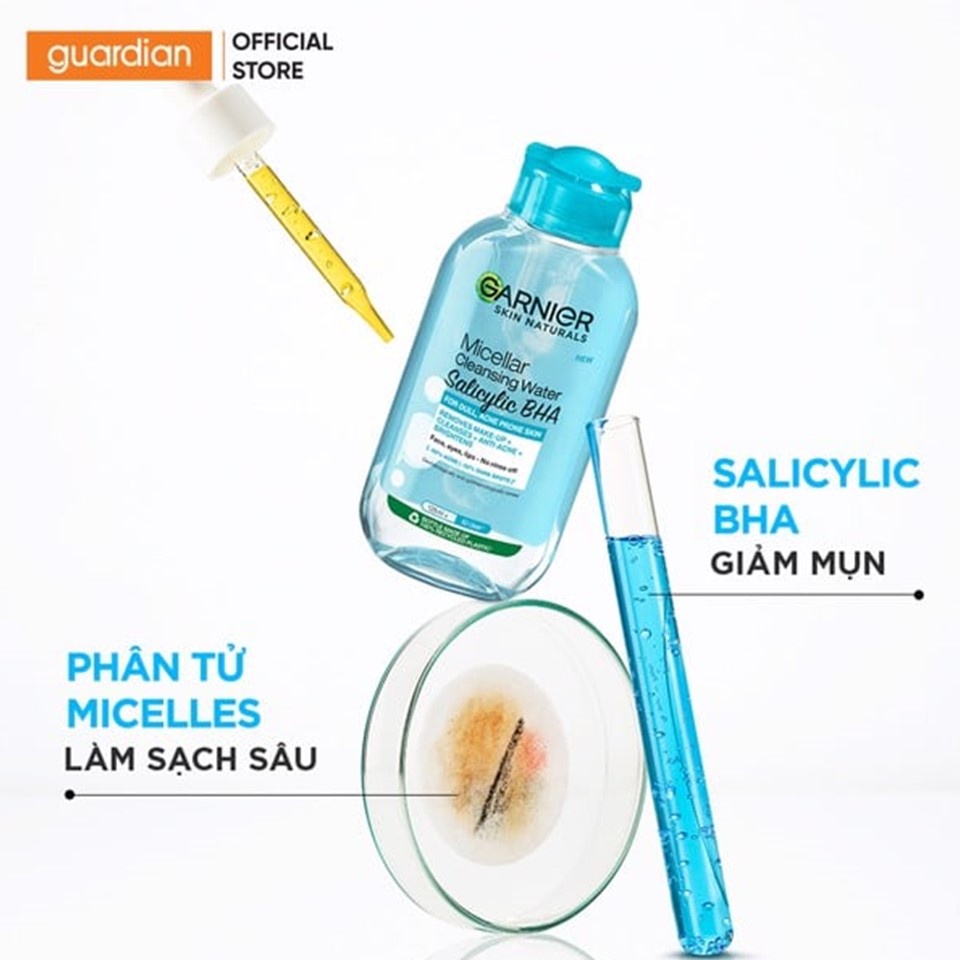 Nước Tẩy Trang Cho Da Dầu Mụn Micellar Water Garnier 400Ml