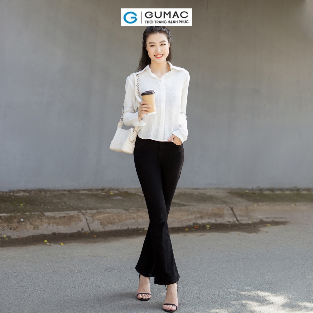 Quần Jeans ống loe thời trang GUMAC QJD07048