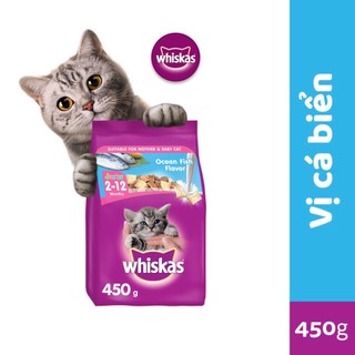 Hạt khô cho mèo con whiskas junior, 450g.