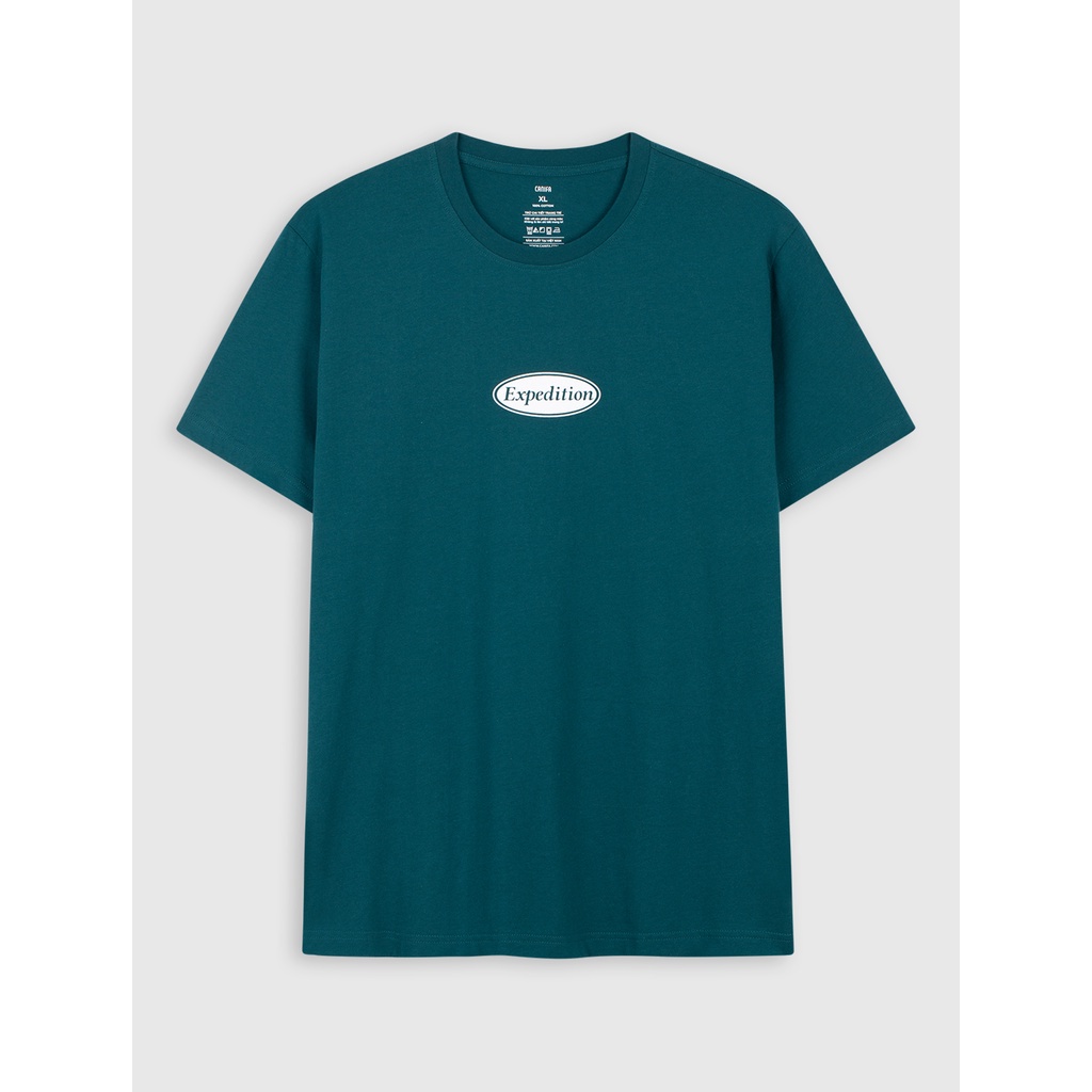 Áo phông nam CANIFA có hình in 100% cotton, cổ tròn tra bo, tay cộc 8TS22W008