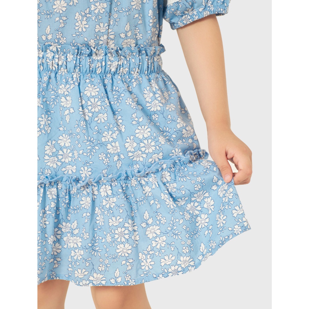 Chân váy bé gái CANIFA chất liệu 100% cotton hoạ tiết 1KS22S008