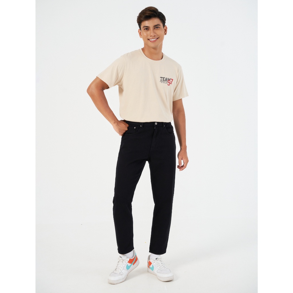 Quần khaki nam CANIFA chất liệu 100% cotton, phom slim cropped 8BK22S002