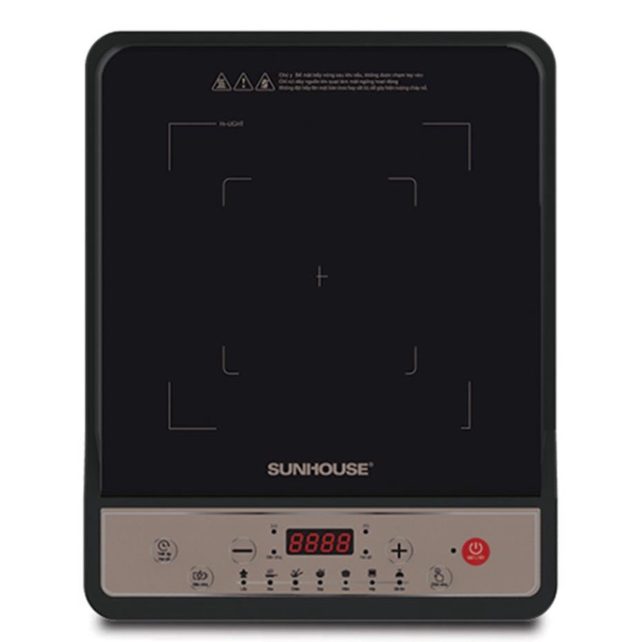Bếp từ đơn Sunhouse SHD6157 | Công suất 1800W | Bảo hành chính hãng 12 tháng | Phím bấm điện tử | 7 chế đ