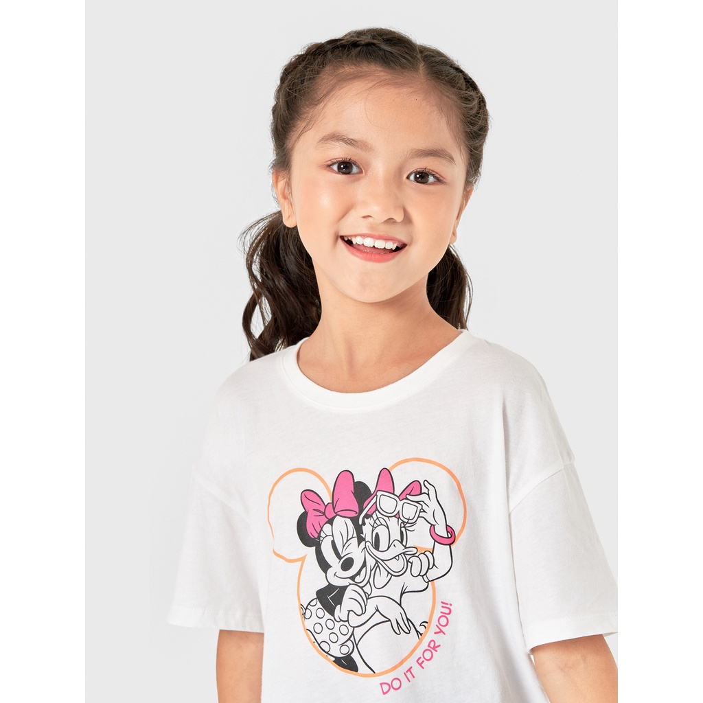 Áo phông bé gái CANIFA in hình Mickey 1TS22W009