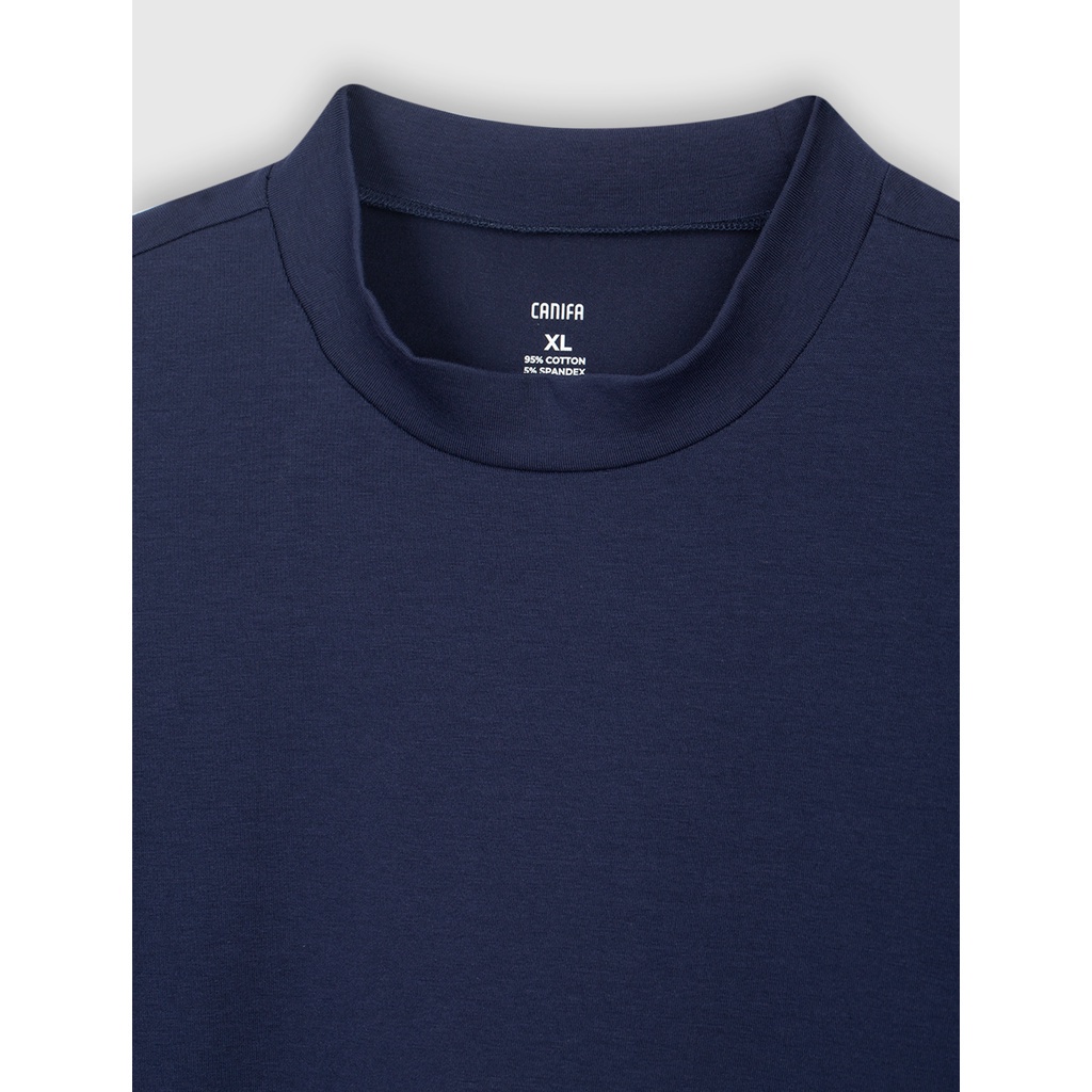 Áo body nam CANIFA cổ 3 phân dáng ôm màu xanh nâu đen rêu 8IT22W002