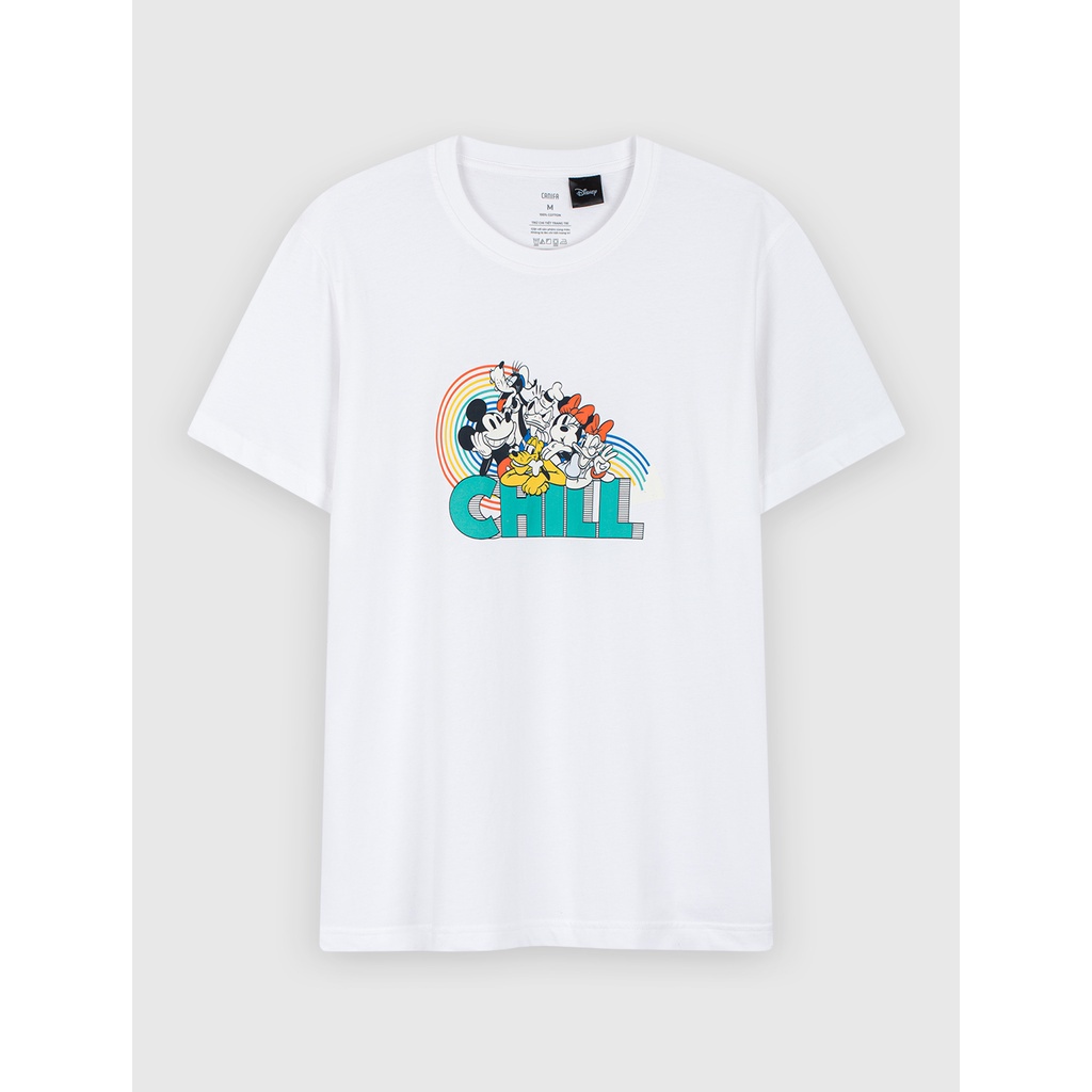 Áo phông nam CANIFA chất liệu cotton in hình mickey 8TS22S048