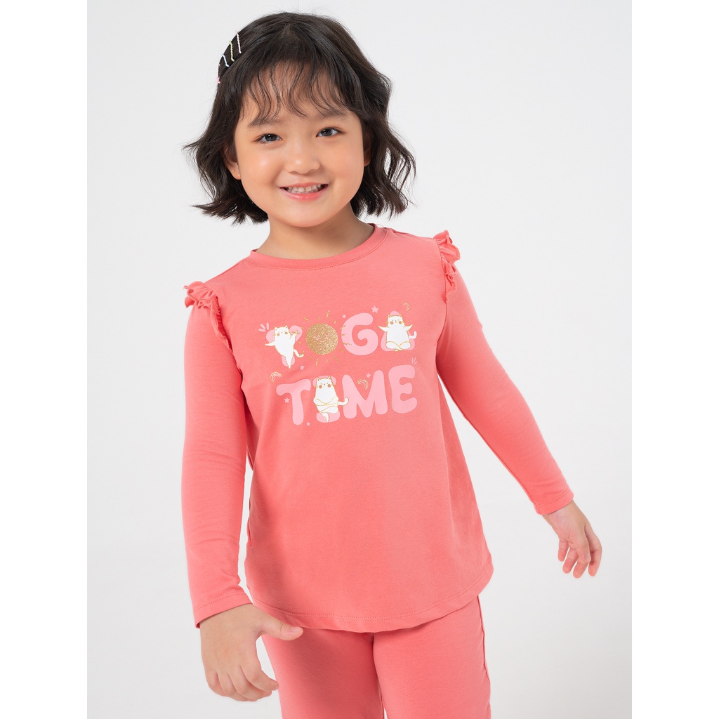 Bộ mặc nhà bé gái CANIFA in hình 1LS22W011