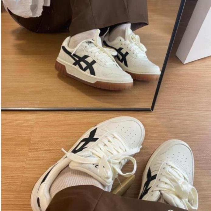 Giày Thể Thao Asics Court MZ Cream Black Gum Đủ Size Nam Nữ Bản Cao Cấp Full size