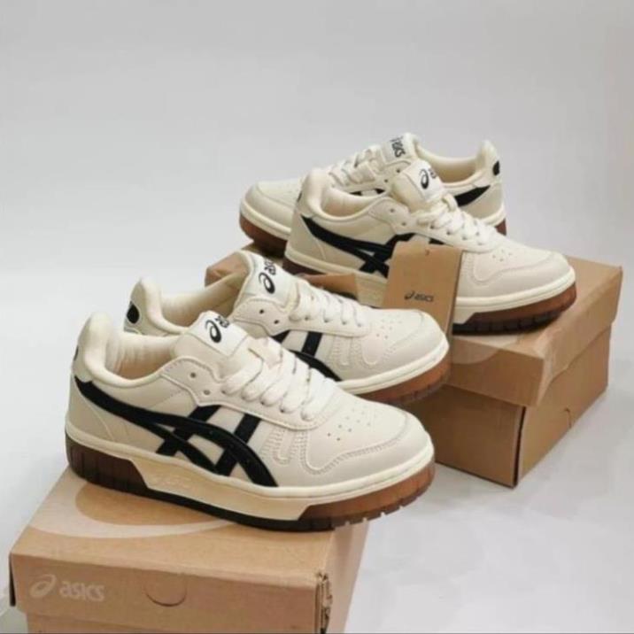 Giày Thể Thao Asics Court MZ Cream Black Gum Đủ Size Nam Nữ Bản Cao Cấp Full size