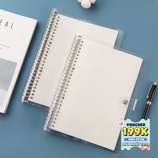Sổ còng B5 9 còng bìa sổ còng binder giấy refill full set sổ B5 vpp Decorme