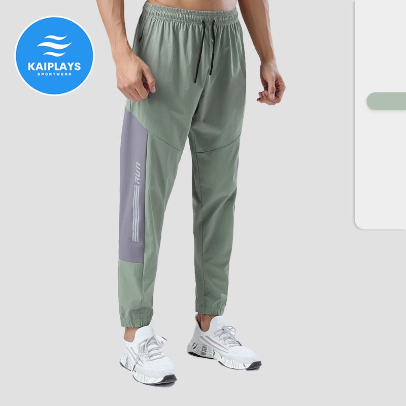 Quần thể thao nam dài, quần jogger nam nhanh khô thoáng khí KAIPLAYS Quần chạy bộ nam, quần tập gym, chơi cầu lông KP071