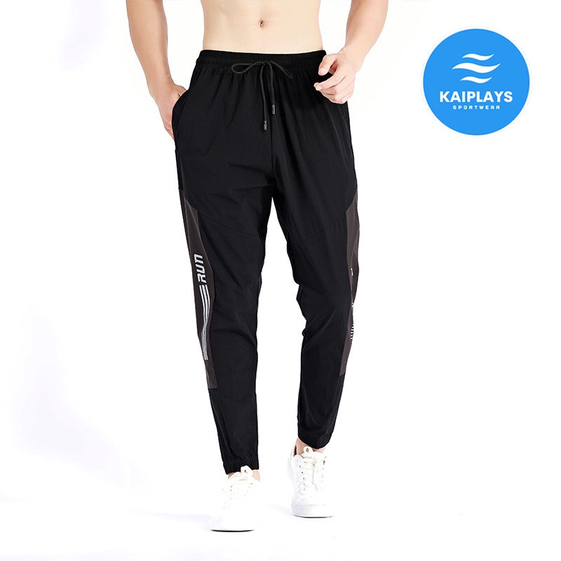 Quần thể thao nam dài, quần jogger nam nhanh khô thoáng khí KAIPLAYS Quần chạy bộ nam, quần tập gym, chơi cầu lông KP071