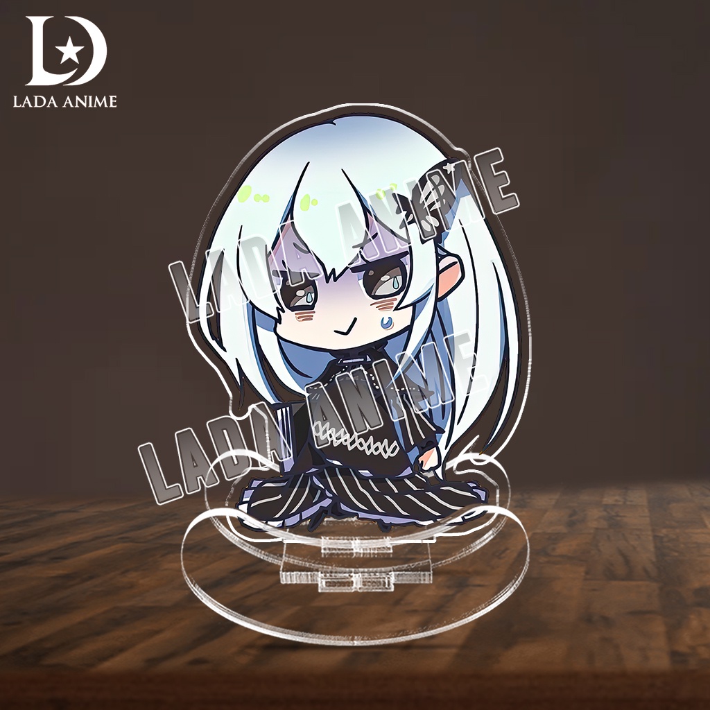 Standee lắc lư acrylics nhân vật Emilia Rem Echidna anime Re: Zero chibi phụ kiện trang trí làm quà tặng Lada Anime