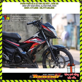 Tem rời Sonic 150 - Mẫu trắng đỏ đen nổi bật - Chuẩn From cực đẹp