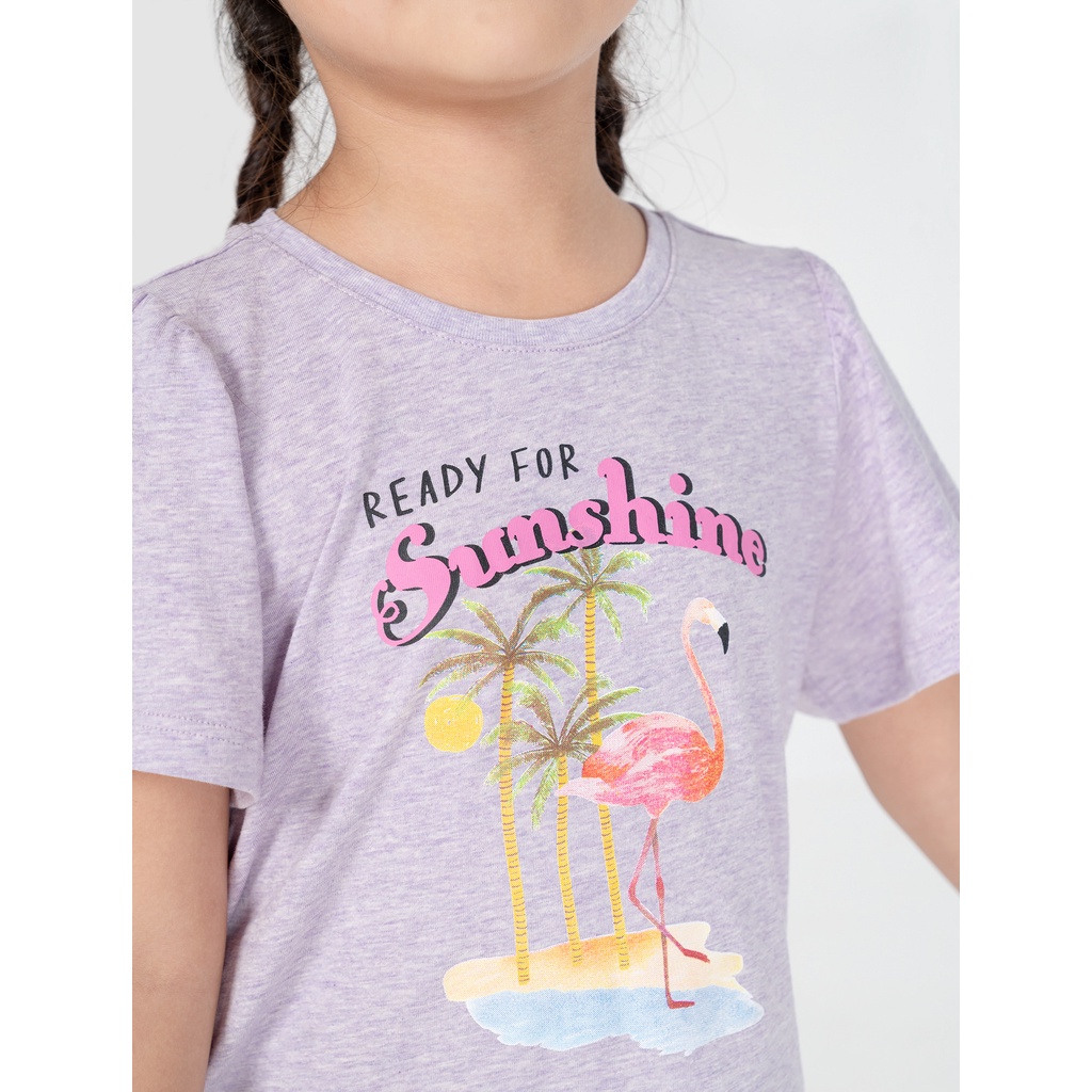 Áo phông bé gái cotton USA CANIFA - 1TS21S016