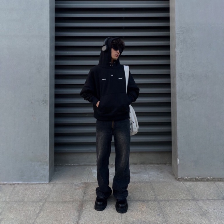 ÁO HOODIE RAGLAN BASIC, Hoodie nỉ bông nam nữ unisex from rộng oversize