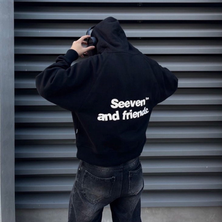 ÁO HOODIE RAGLAN BASIC, Hoodie nỉ bông nam nữ unisex from rộng oversize